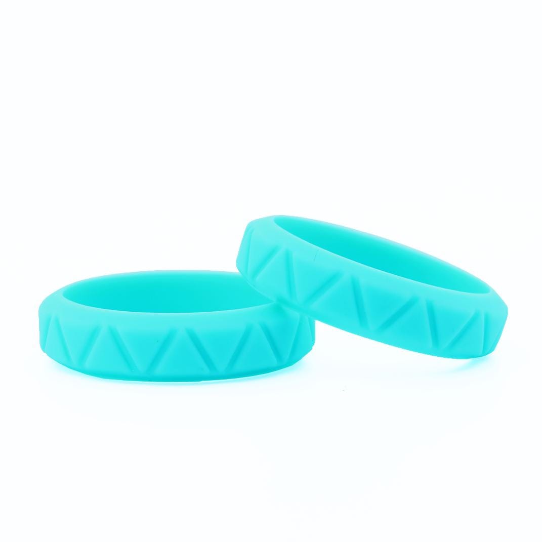 Full Set Womens Silicone Rings! Custom Fitness Rubber Wedding Bands all colors