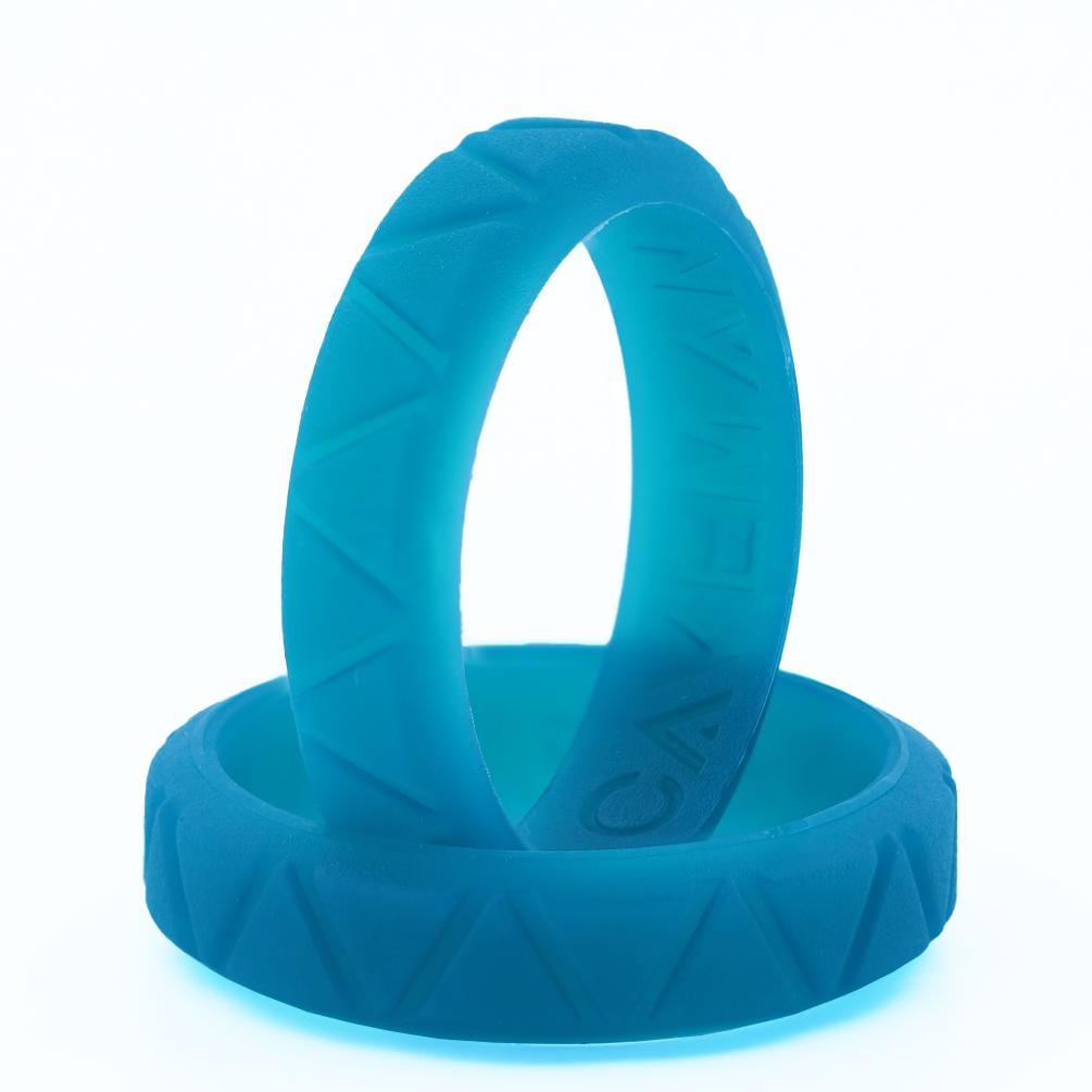 Womens Slate 5mm Silicone wedding band. Women's Gym Rubber Ring