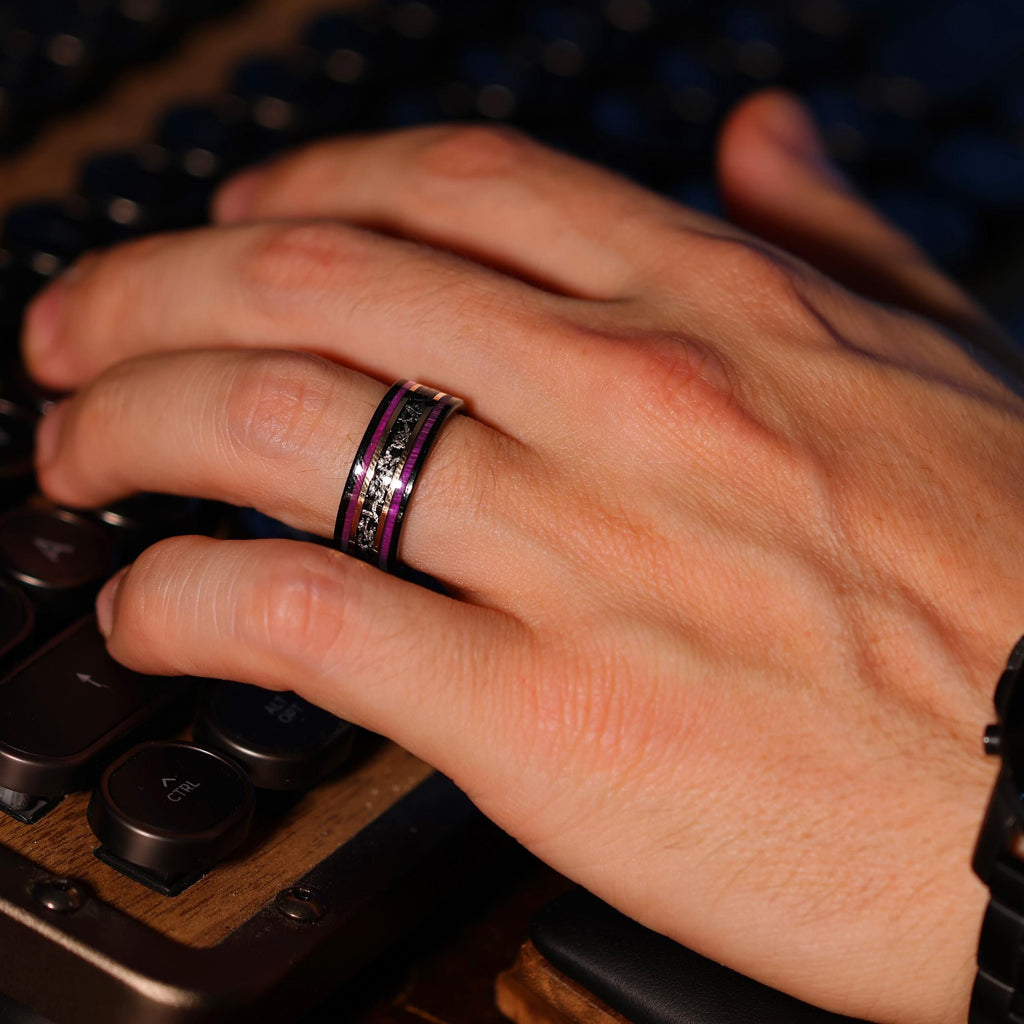 Boxelder Meteorite Core Purple Tungsten