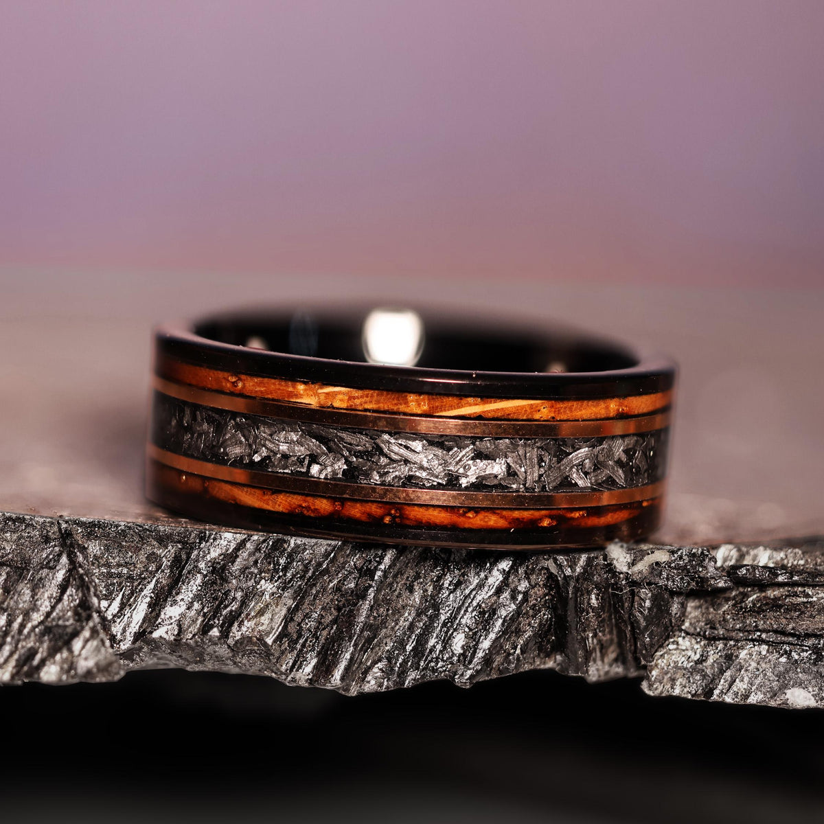 18k Whiskey Meteorite Gold Core