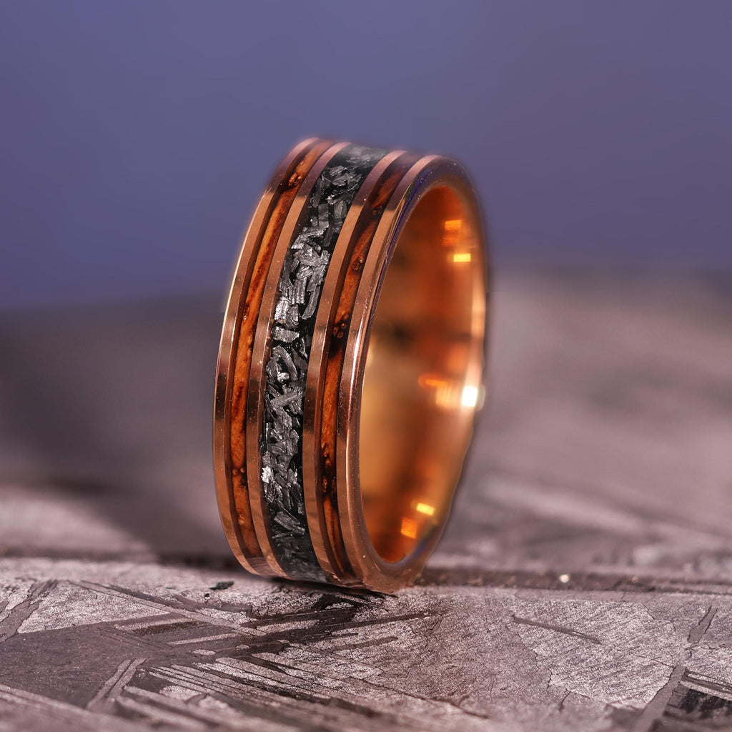 18k Whiskey Meteorite Gold Core