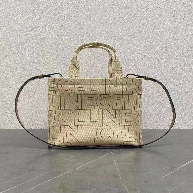 C*line 2026 Cabas Thais Triomphe Printed Tote Bag 26cm Canvas Calfskin