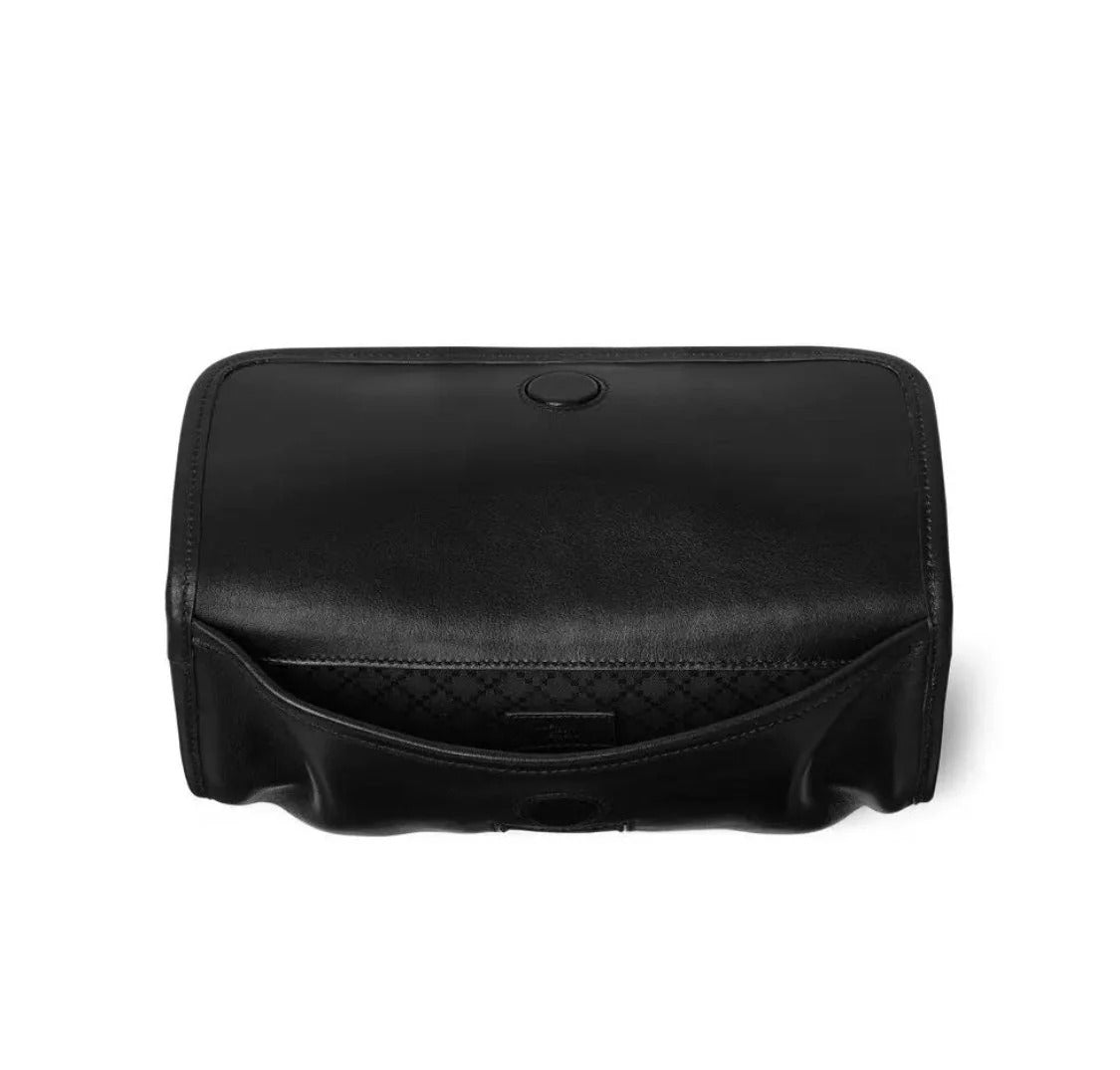 G*G 2026 Web Trademark Bag 24cm Black Calfskin