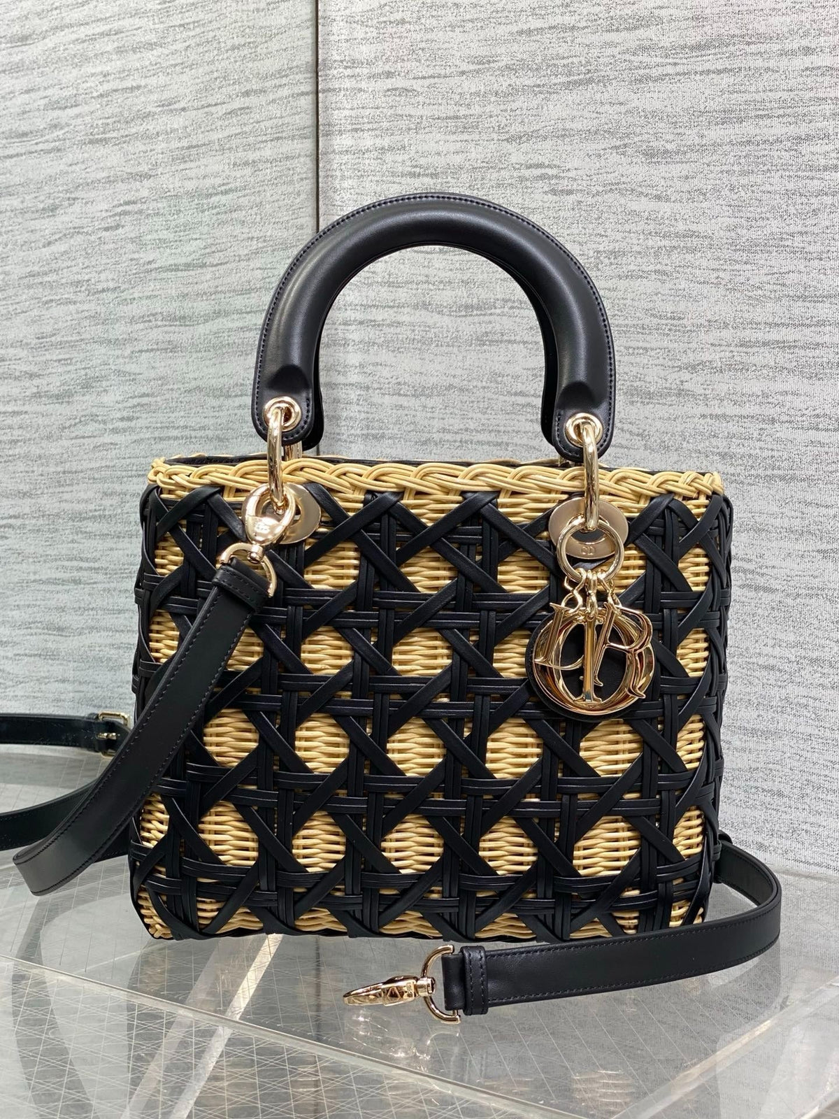 C*D 2026 Wicker Cannage Bag Leather Rattan