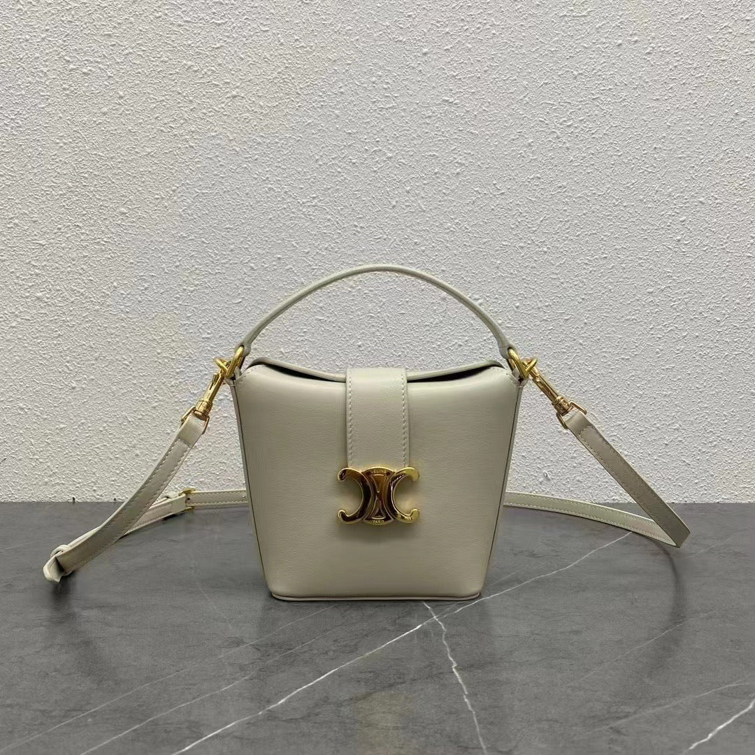 C*line 2026 Triomphe Arc De Bucket Bag 14cm Calfskin