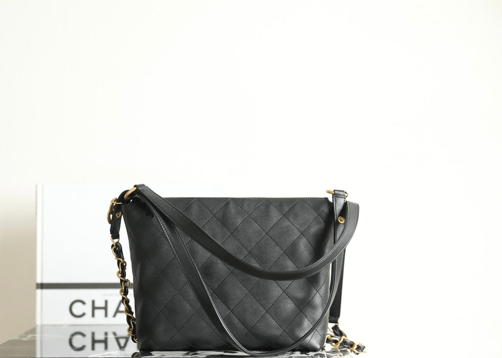 Ch*nel 25s Hobo Backpack Calfskin
