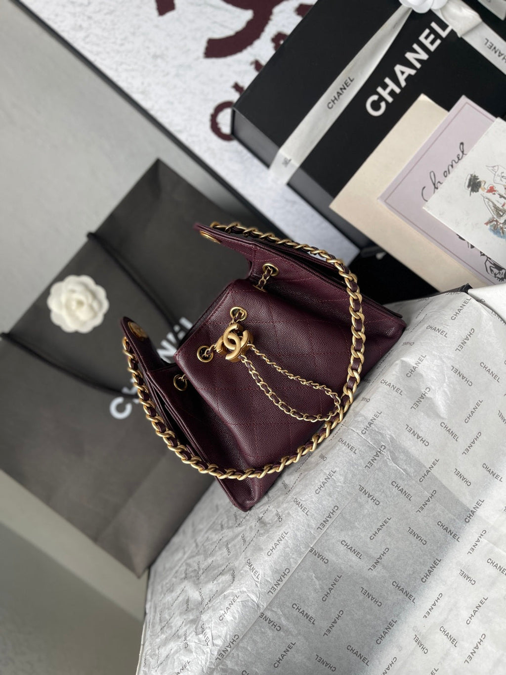 C*C 26c Hobo Bag Caviar Leather GHW