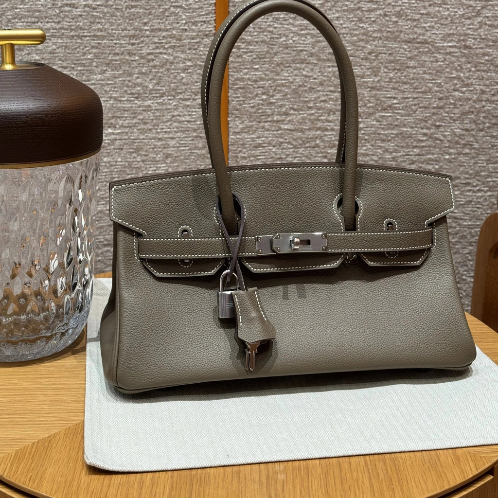 H*M Birkin 29cm Etoupe Taurillon Leather