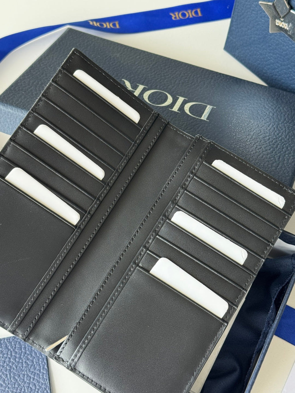 C*D Long Vertical Wallet Jacquard Cowhide