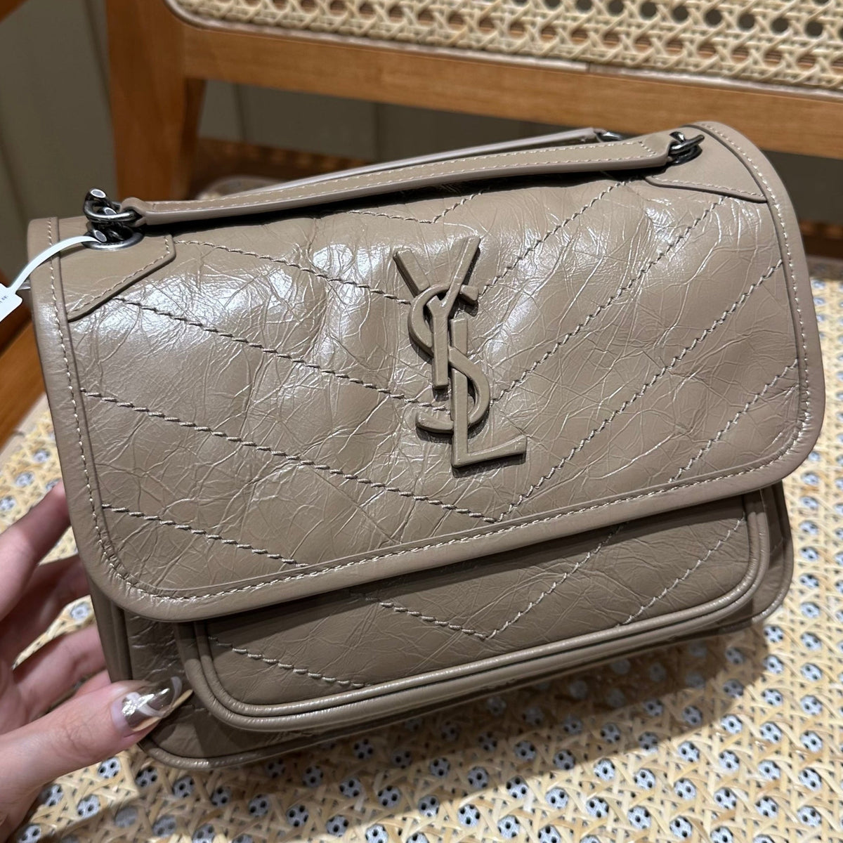Y*S*L Niki Baby Bag Calfskin