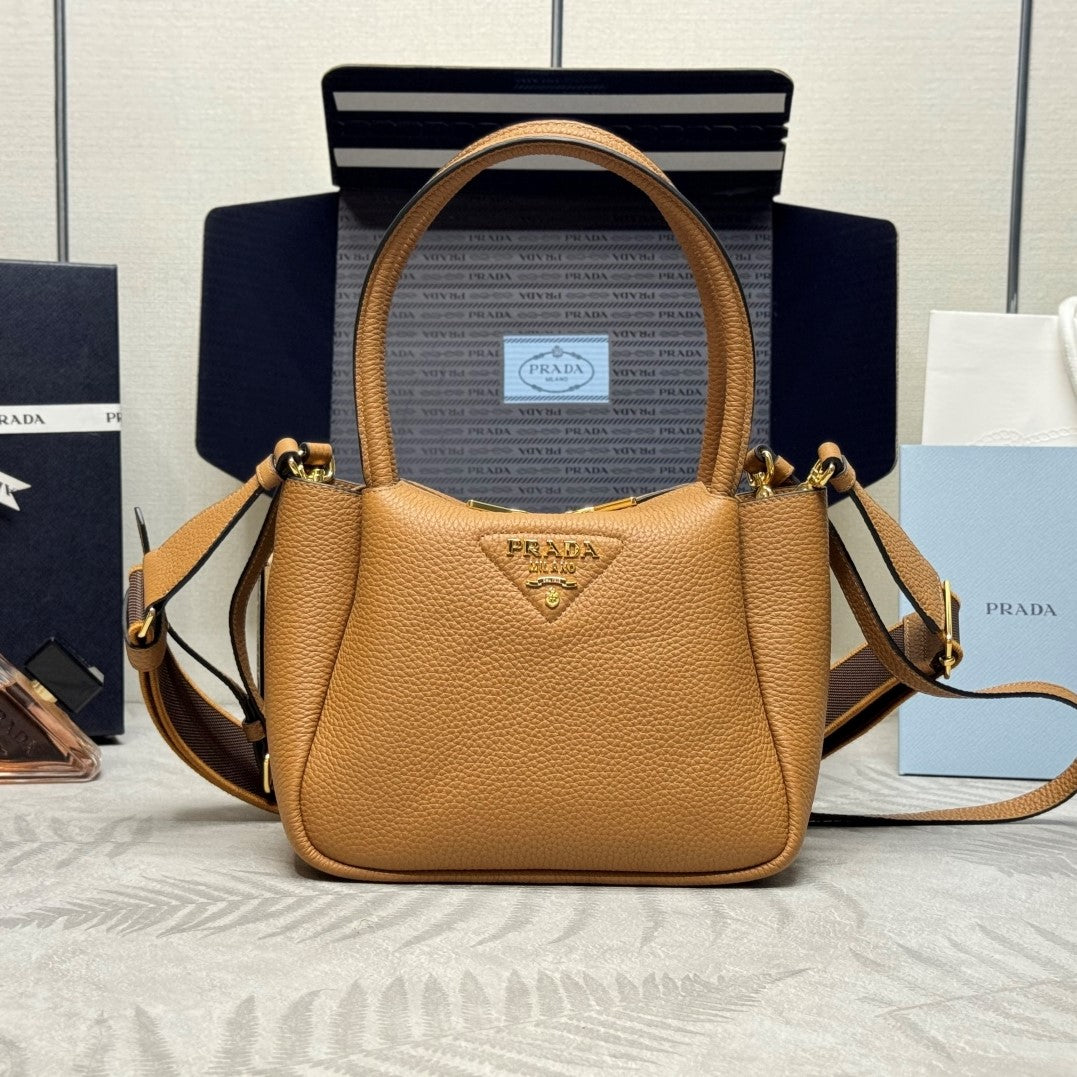 Pr*da Bag Grain Leather GHW