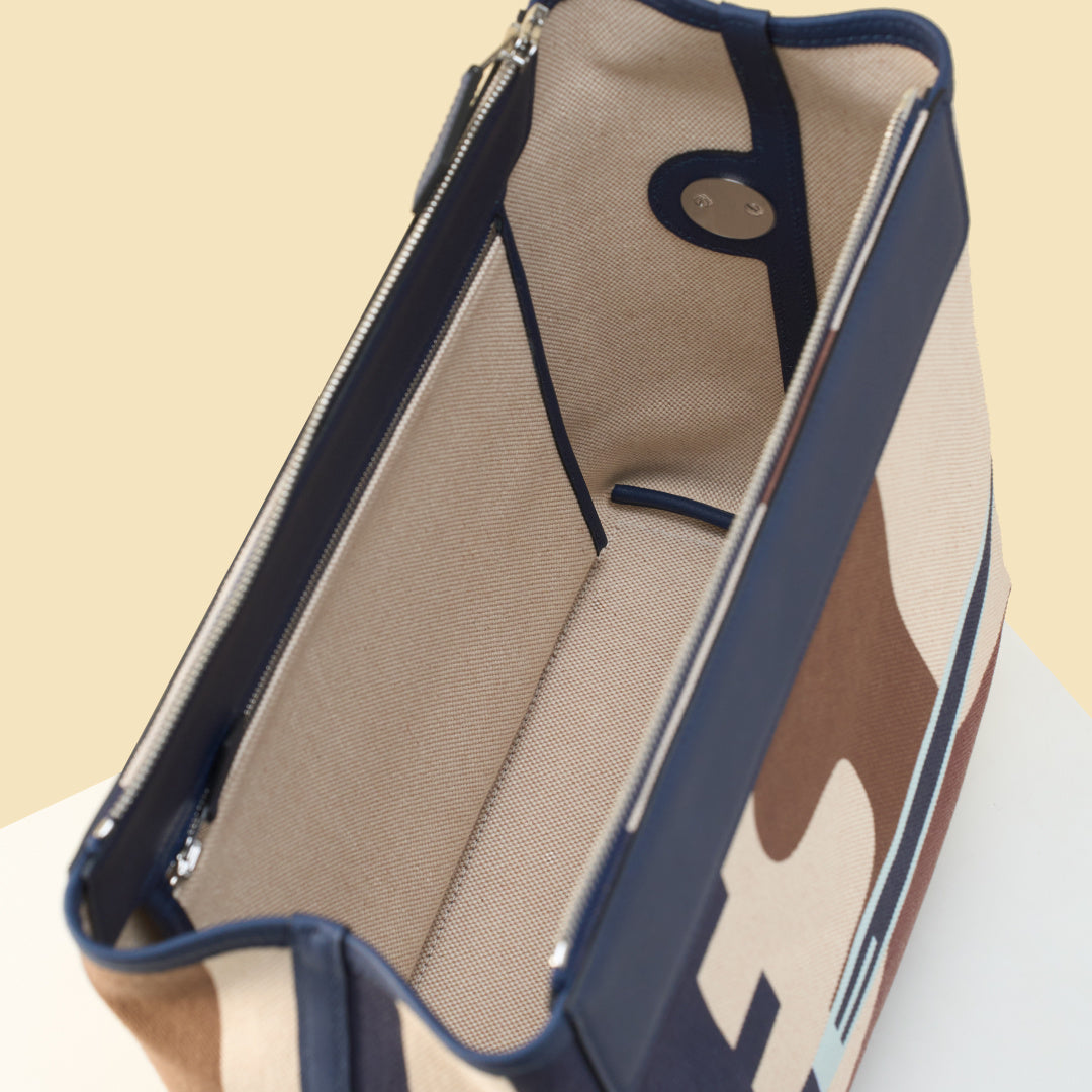 High end H*rmes 2026 R.M.S 12H Bag Canvas Togo Leather