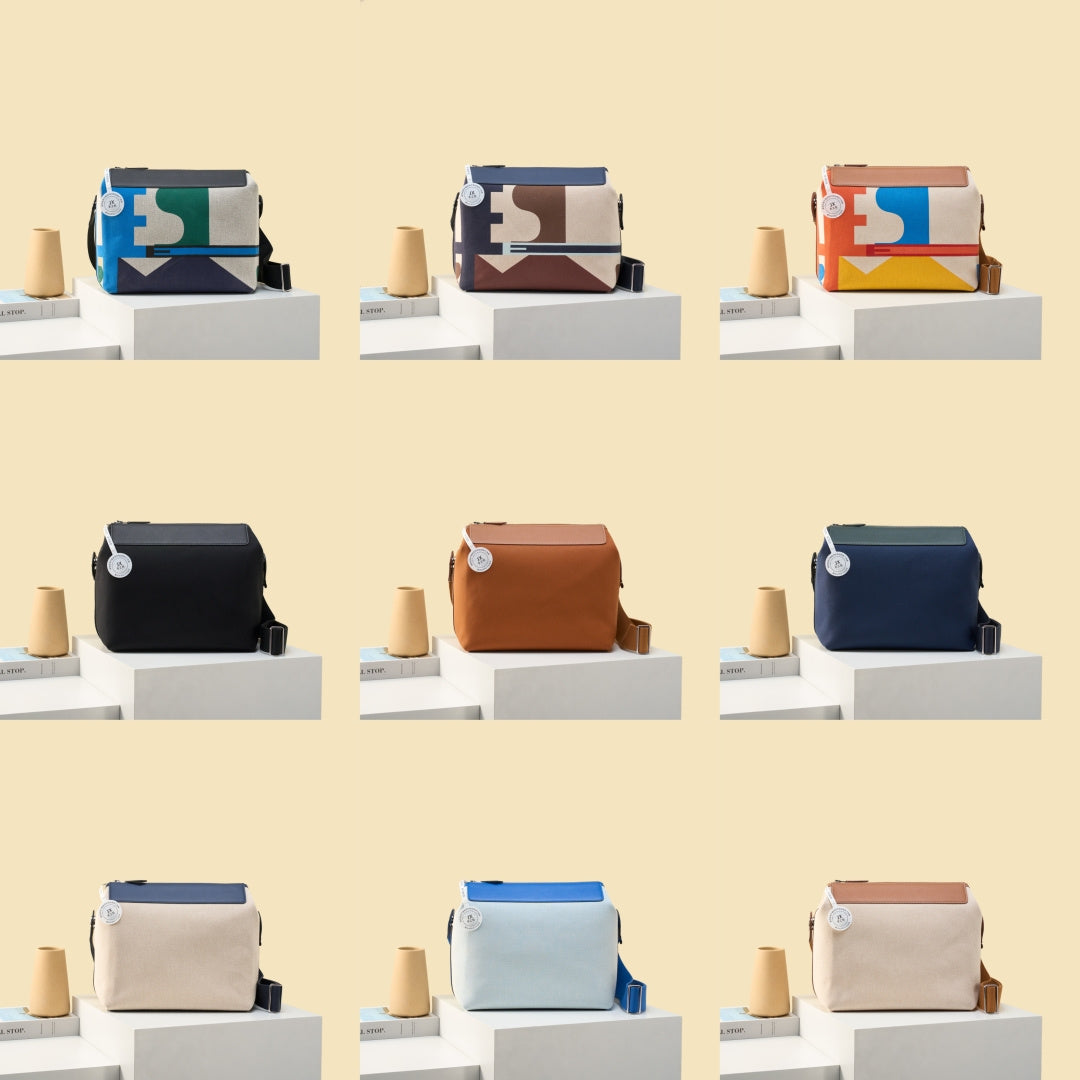 High end H*rmes 2026 R.M.S 12H Bag Canvas Togo Leather