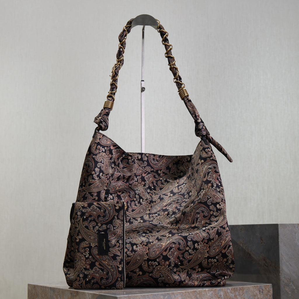 AMALIA Tote Bag 40cm Jacquard Frabic GHW