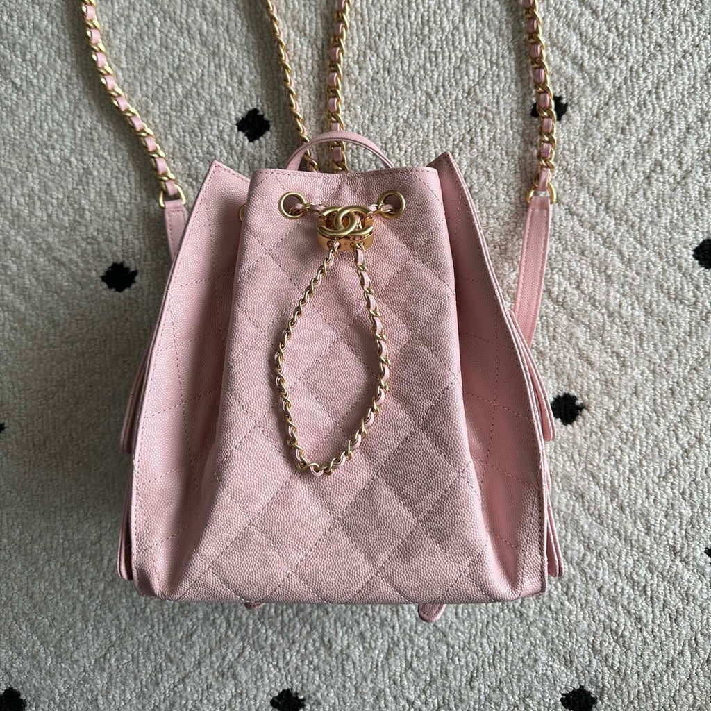 Ch*nel 2025 Backpack Grained Calfskin