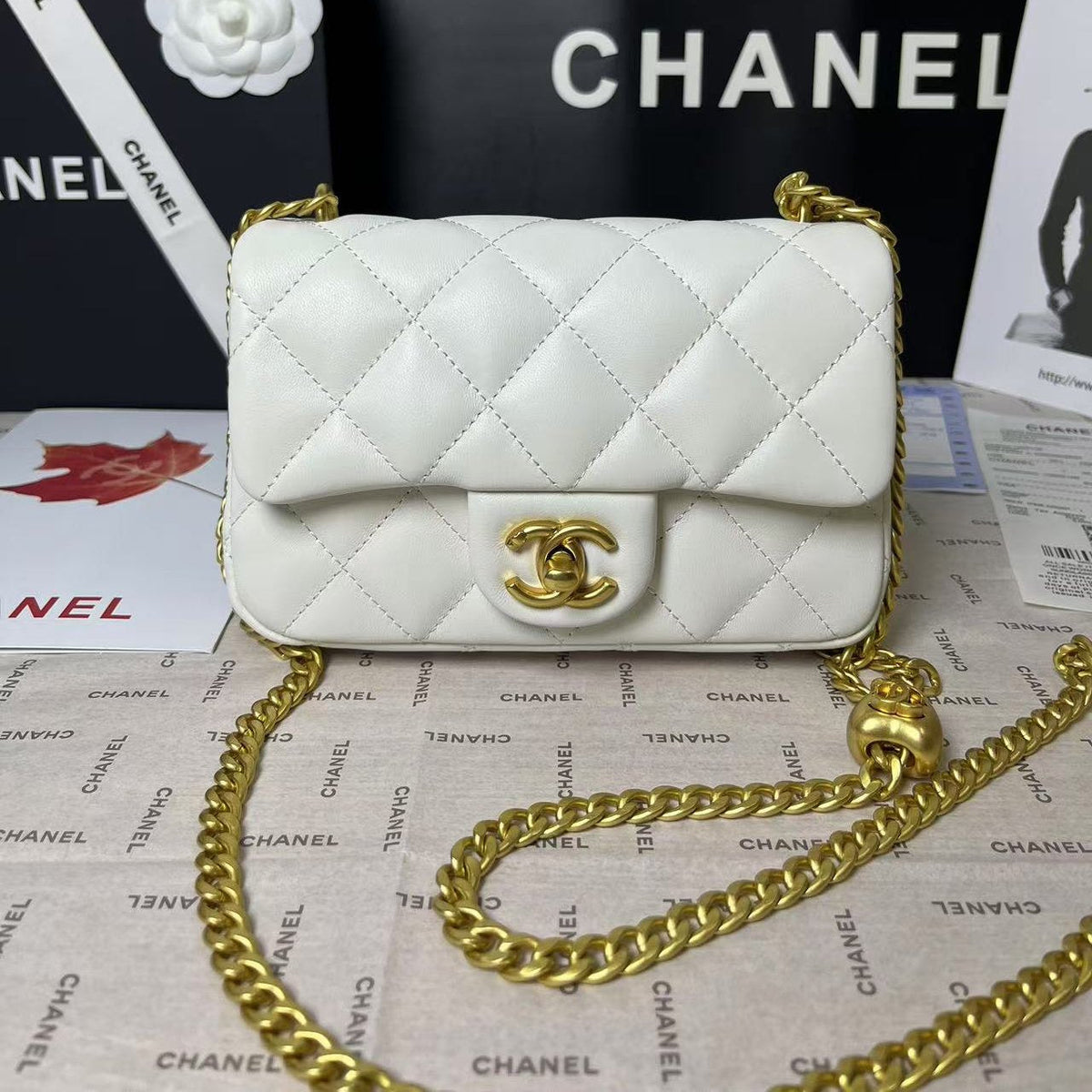 25C Flap Lambskin Heart Hardware