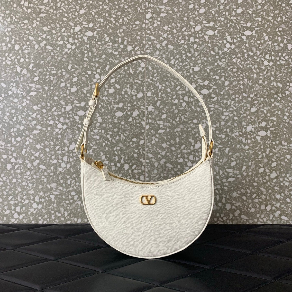 VA G*ravani VLOGO HOBO bag calfskin