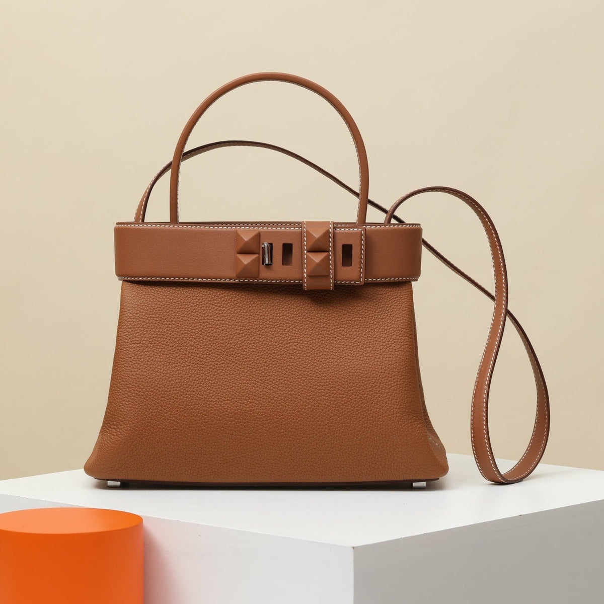 H*M Medor Bag Collier De Chien Clasp Togo Swift Calfskin