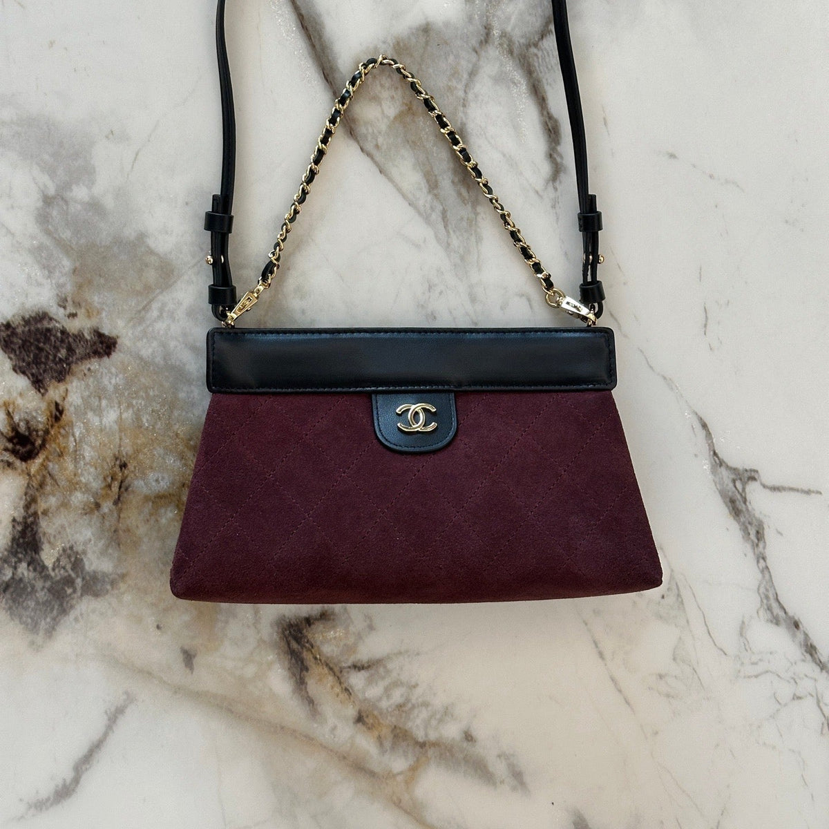 C*C 26s Shopping Bag Suede Lambskin
