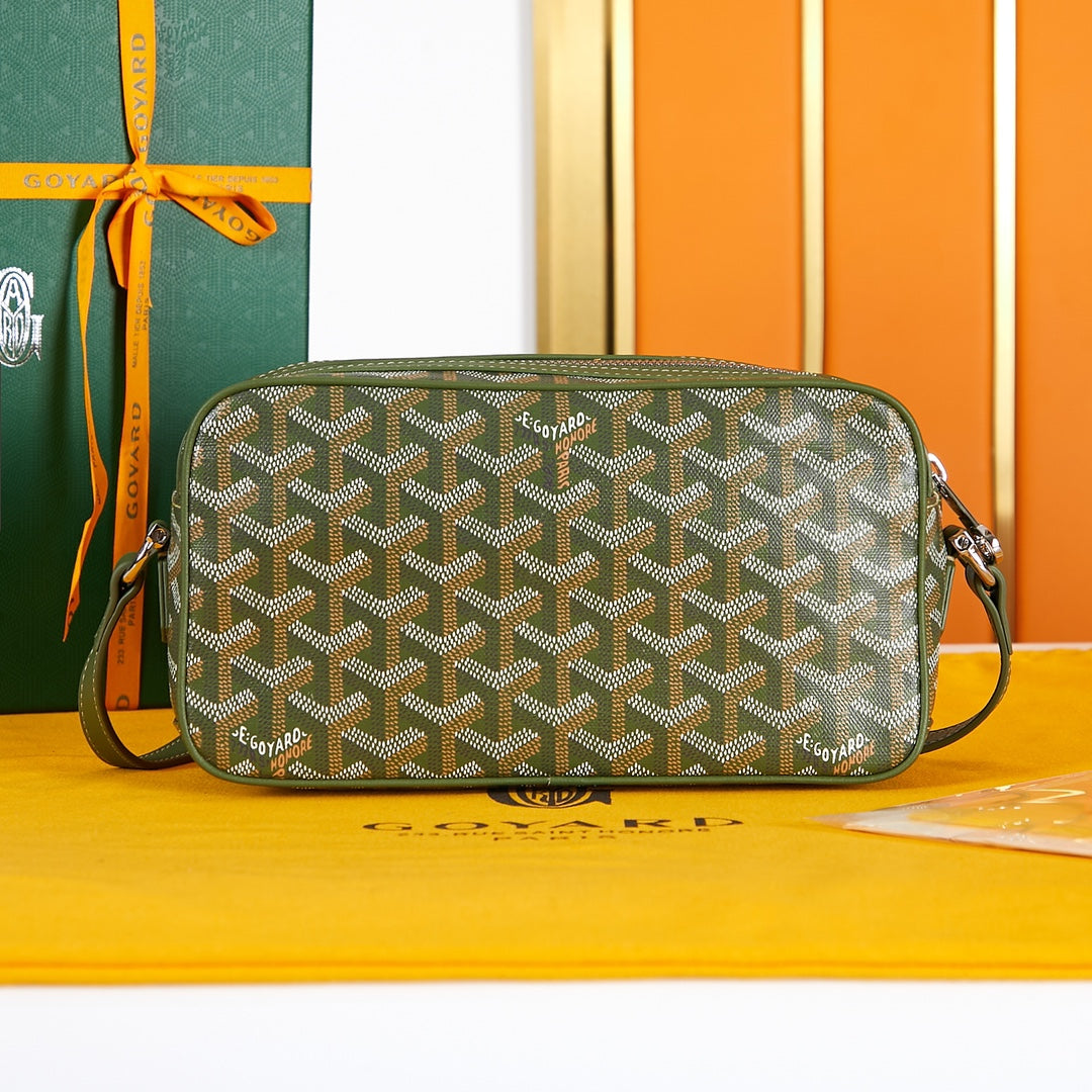 CAP-VERT PM BAG 22 IN WOODLAND GREEN G*yardine CANVAS