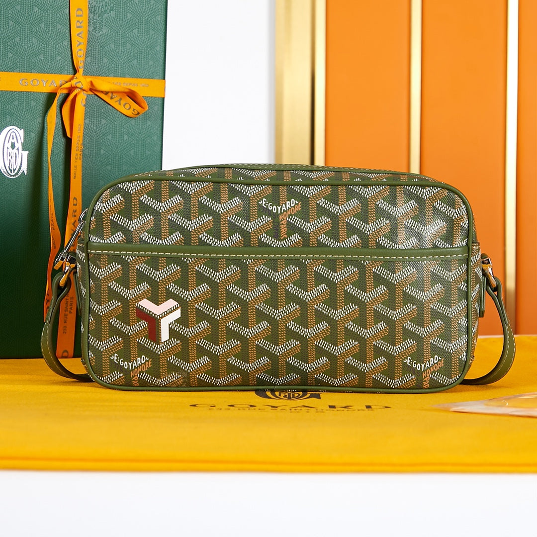 CAP-VERT PM BAG 22 IN WOODLAND GREEN G*yardine CANVAS