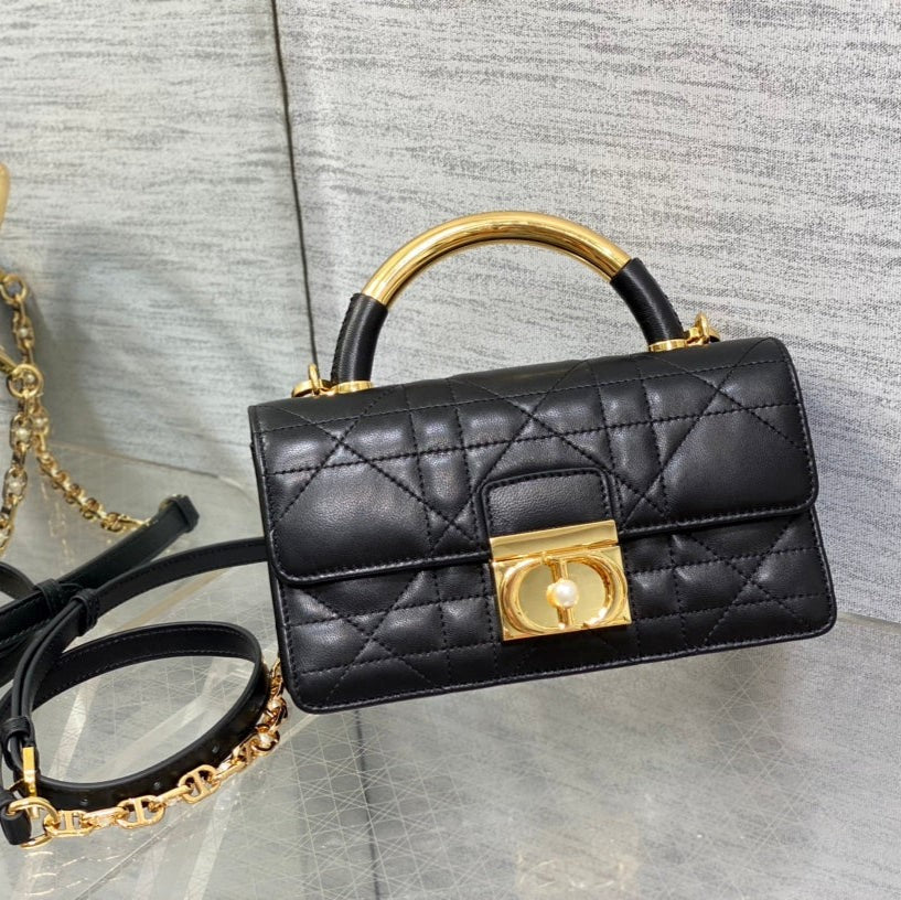 C*D Macrocannage Ange Shoulder Bag Calfskin