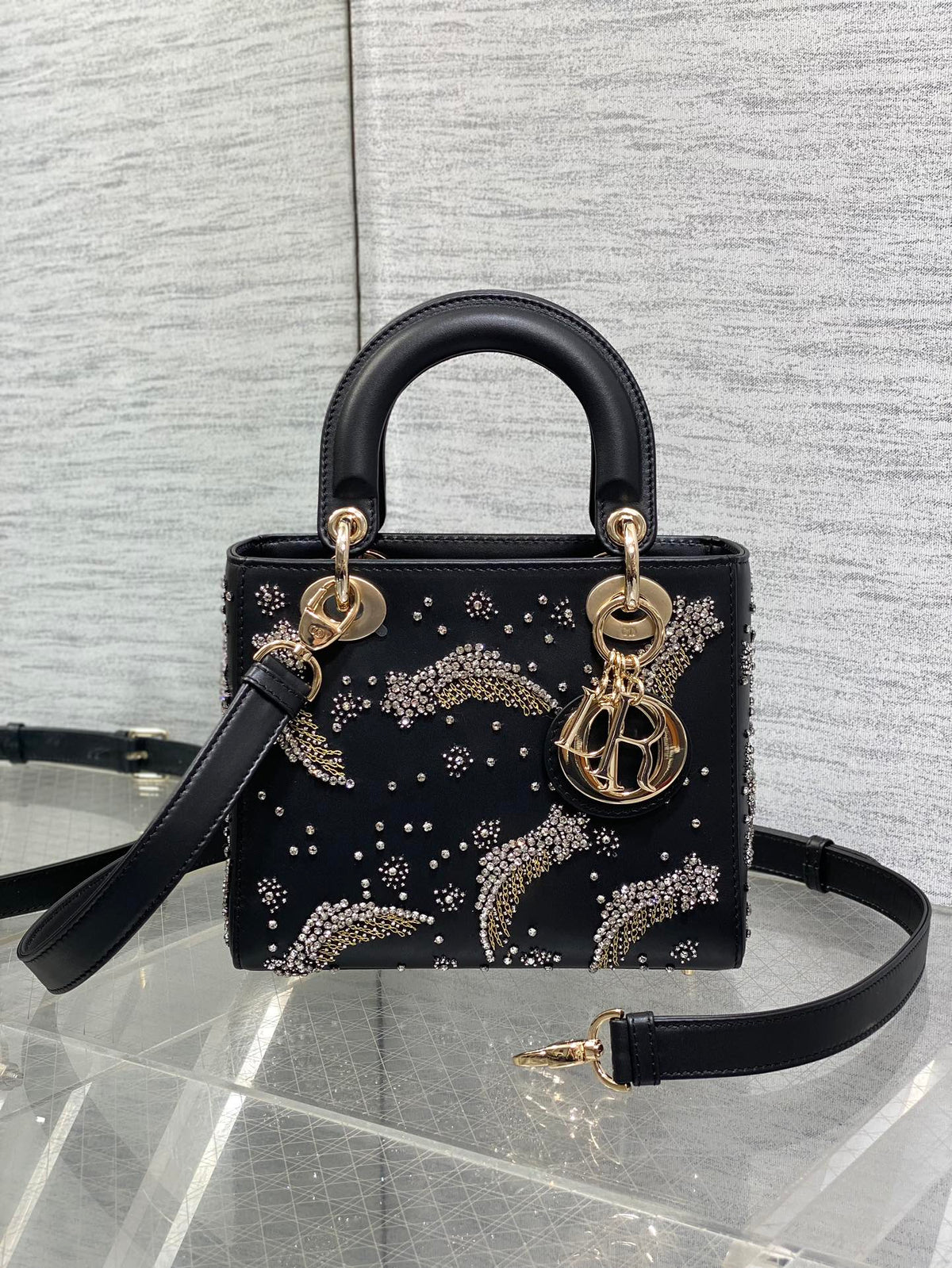 BAG LAMBSKIN SHOOTING STAR EMBROIDERY WOMEN