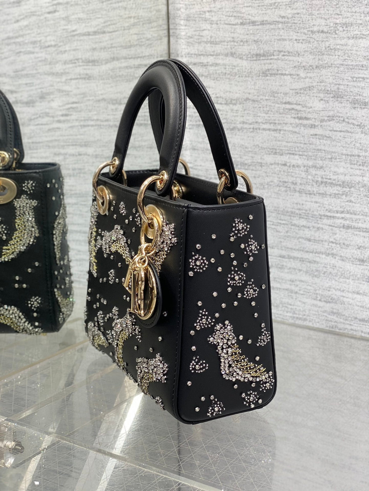 BAG LAMBSKIN SHOOTING STAR EMBROIDERY WOMEN
