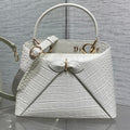 D*or 2025 Crocodile Pattern Bag Leather