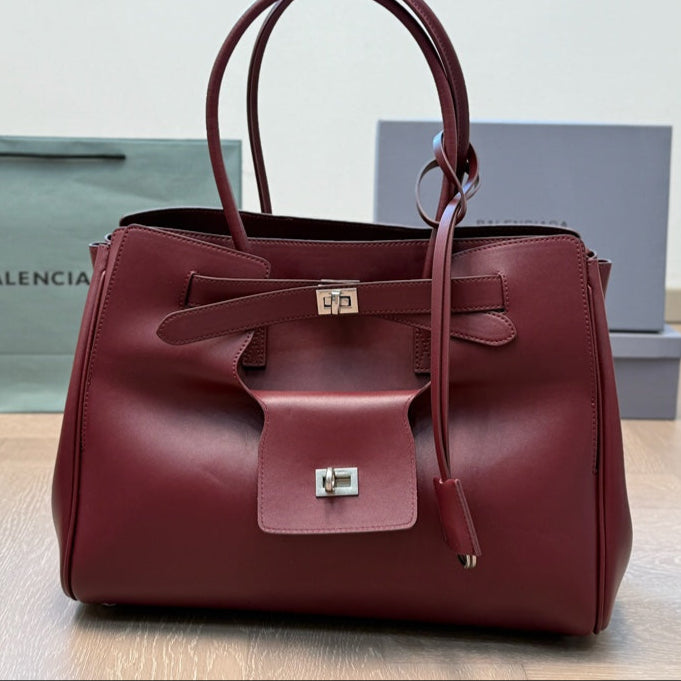 BEL AIR CARRY ALL BAG NAPPA LAMBSKIN SILVER HARDWARE