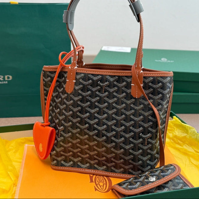 ANJOU BAG G*yardine CANVAS CALFSKIN
