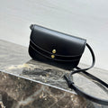 C*lin Duo Wallet On Strap Triomphe Black Calfskin