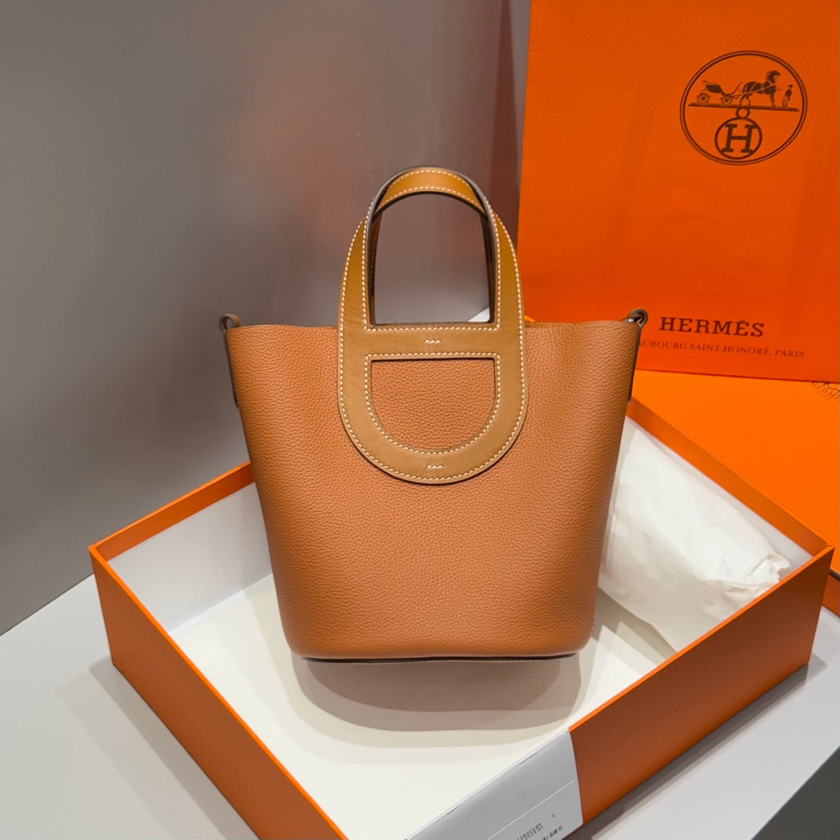 H*M The Loop Bag Taurillon Clemence Leather