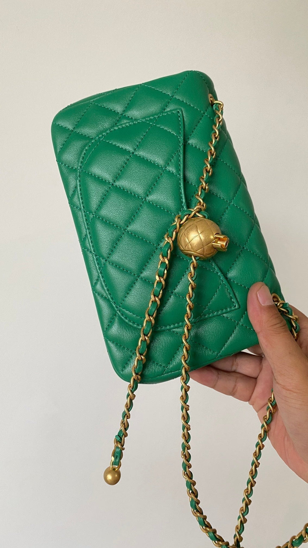 C*C 25 classic flap bag ball calfskin