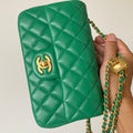 C*C 25 classic flap bag ball calfskin