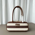 M*u*M*u shoulder bag striped canvas