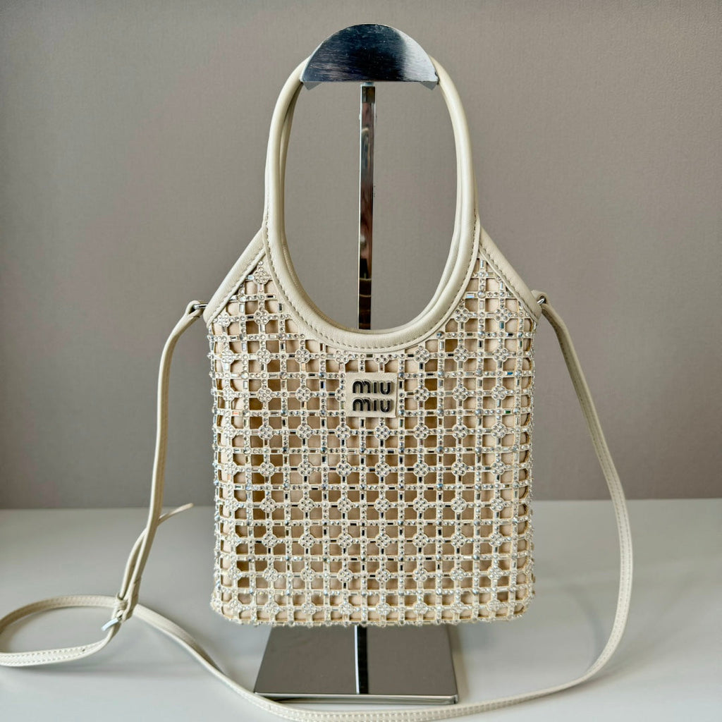 M*u*M*u diamond bag leather