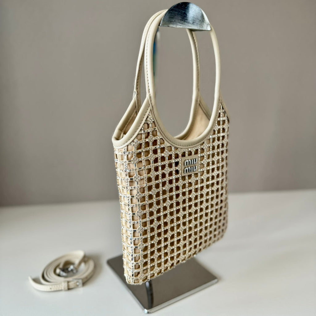 M*u*M*u diamond bag leather