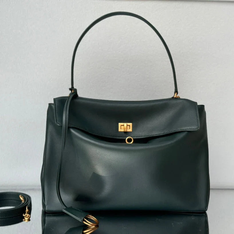 B*lenciaga Bag Calfskin Gold Hardware