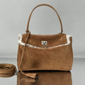 B*lenciaga Rodeo Bag Suede Sliver Hardware