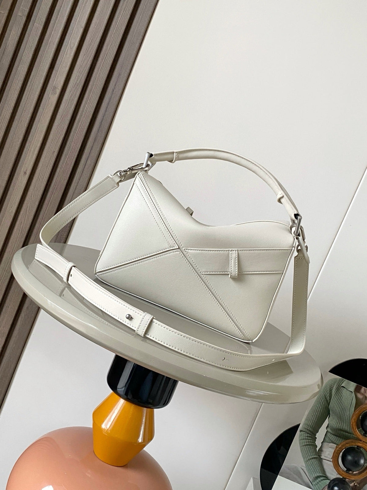 L*ewe Panta Puzzle Bag Glossy Calfskin