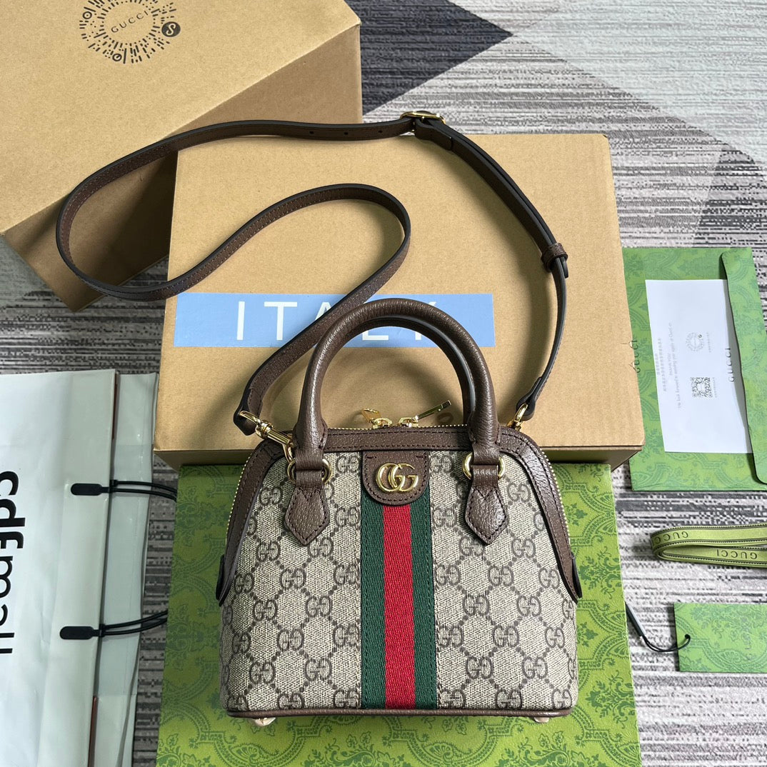 OPHIDIA G*G SHOULDER BAG SUPREME CANVAS