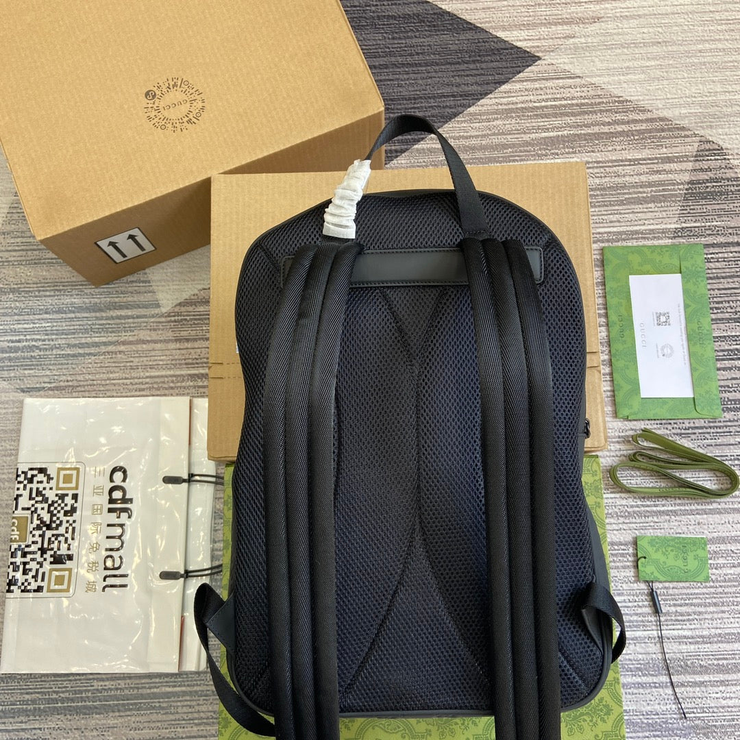 G*G BACKPACK 34 IN BLACK CALFSKIN