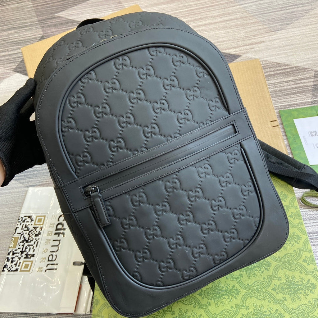 G*G BACKPACK 34 IN BLACK CALFSKIN