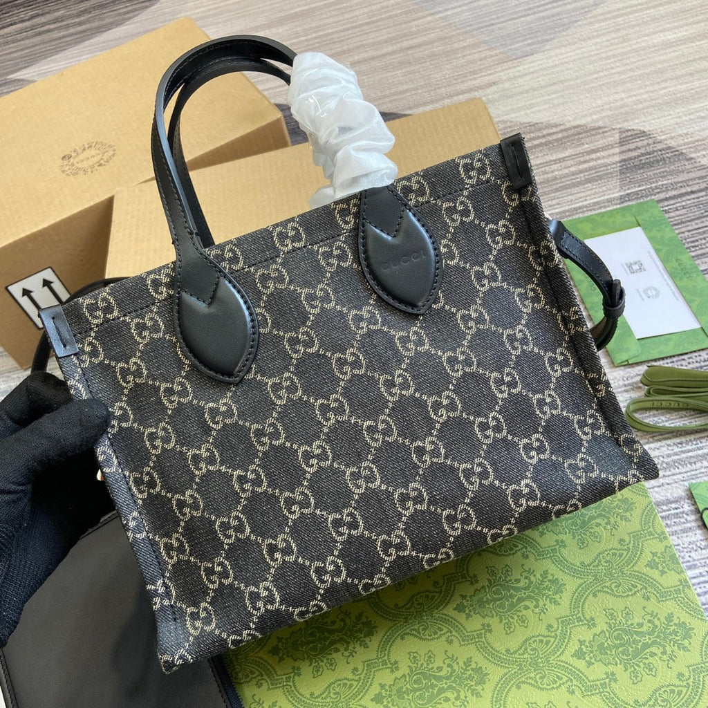 OPHIDIA G*G TOTE BAG DENIM