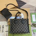 OPHIDIA G*G TOTE BAG DENIM