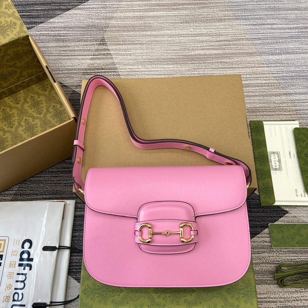 HORSEBIT 1955 SHOULDER BAG LAMBSKIN GOLD HARDWARE