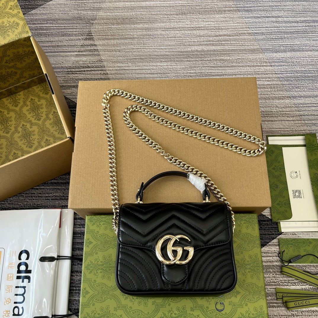 G*G MARMONT TOP HANDLE BAG CALFSKIN