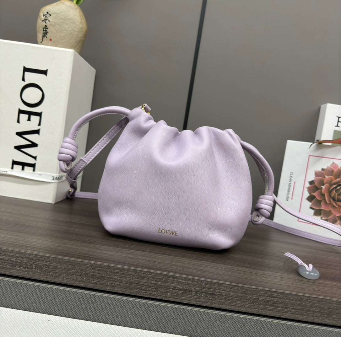 L*E FLAMENCO PURSE BUCKET LAMBSKIN