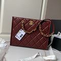 24A SHOPPING BAG CAVIAR GOLD HARDWARE